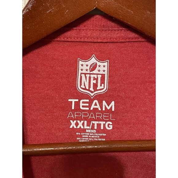 New England Patriots Red Men's XXL T-Shirt Football NFL Team Apparel - Picture 5 of 9